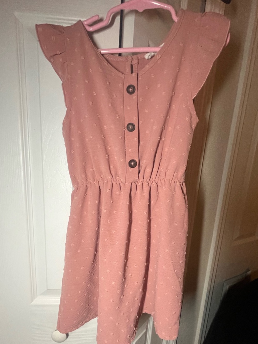 Moonpink girls light pink summer dress size 6X